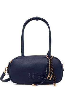 Silvian Heach logo-debossed charm-detail tote bag - Blue