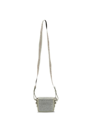 Off-White Pre-Owned baby Virgil Abloh crystal-embellished shoulder bag - Silver