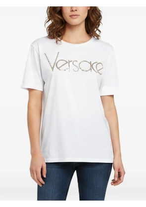 Versace Pre-Owned logo-embellished T-shirt - White