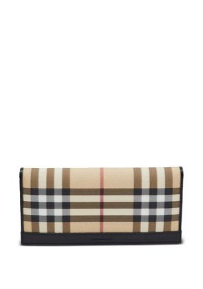 Burberry Pre-Owned Halton House Check wallet - Neutrals