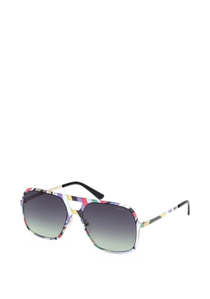 PUCCI geometric-frame sunglasses - Black