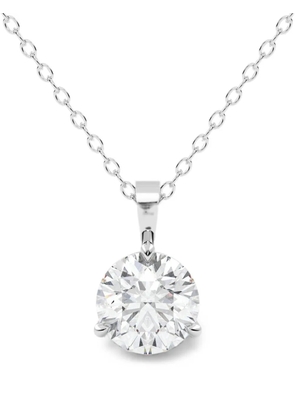 Diamond Essentials lab-grown diamond solitaire necklace - Silver