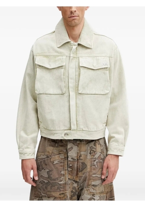 Filling Pieces logo-plaque flap-pocket jacket - Grey