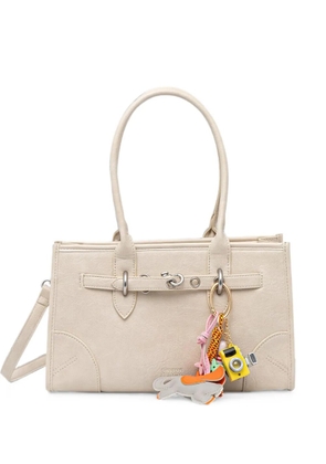 Silvian Heach buckle-detail tote bag - Neutrals