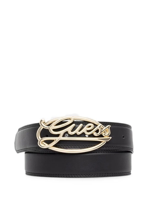GUESS USA logo-plaque belt - Black
