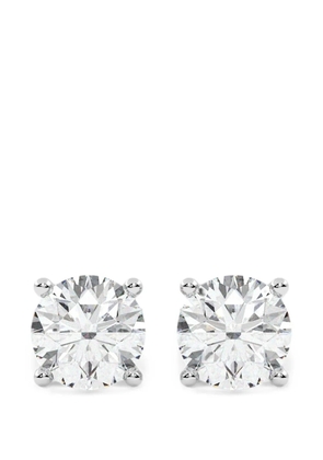 Diamond Essentials lab-grown diamond stud earrings - Silver