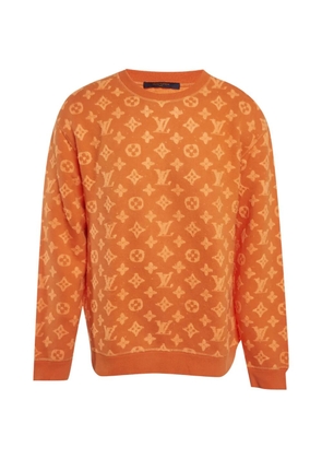 Louis Vuitton Pre-Owned monogram-pattern sweatshirt - Orange