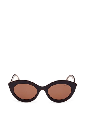 PUCCI tortoiseshell-effect cat-eye sunglasses - Brown