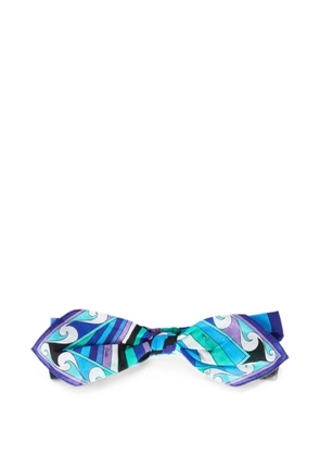 PUCCI Iride-print knotted headband - Blue