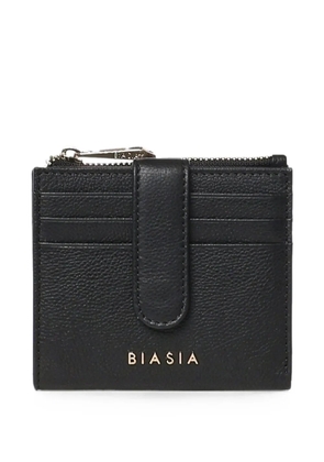 BIASIA logo-plaque zip-fastening wallet - Black