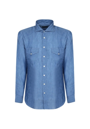 Dell'oglio western-style button-down shirt - Blue