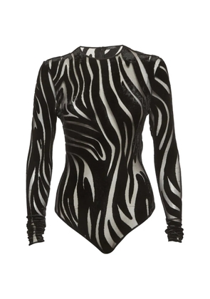 Versace Pre-Owned patterned bodysuit - Black