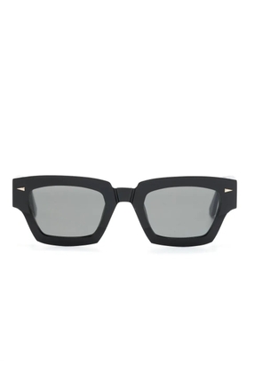 Ahlem Magenta rectangle-frame sunglasses - Black