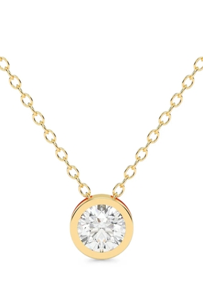 Diamond Essentials lab-grown diamond bezel necklace - Gold