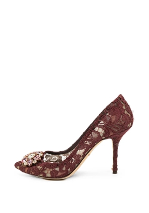 Dolce & Gabbana Pre-Owned crystal-embellished pumps - Red