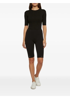 Jacquemus Pre-Owned Sierra rib-knit shorts - Black