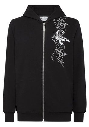 Philipp Plein Scorpion zip-up hoodie - Black