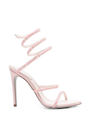 René Caovilla Cleo crystal-embellished sandals - Pink