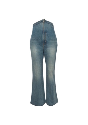 Alexander McQueen Pre-Owned fold-over waist jeans - Blue