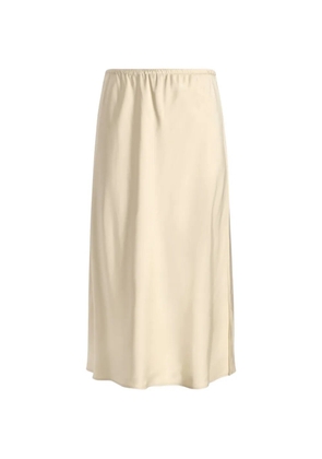 Vince elasticated-waistband slip midi skirt - Neutrals