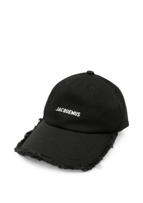 Jacquemus Artichaut frayed-edge baseball cap - Black