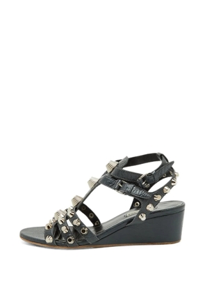 Balenciaga Pre-Owned Arena studded wedge sandals - Grey