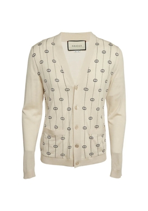 Gucci Pre-Owned GG Intarsia cardigan - Neutrals
