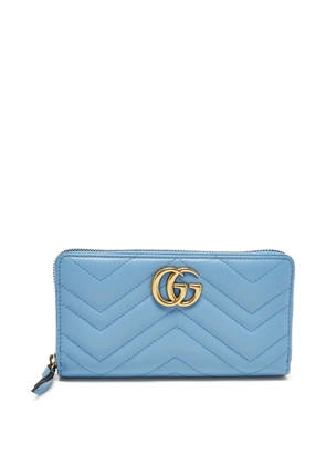 Gucci Pre-Owned GG Marmont matelassé wallet - Blue