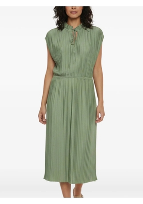 BOSS plissé jersey midi dress - Green