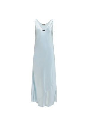 Miu Miu V-neck sleeveless maxi dress - Blue