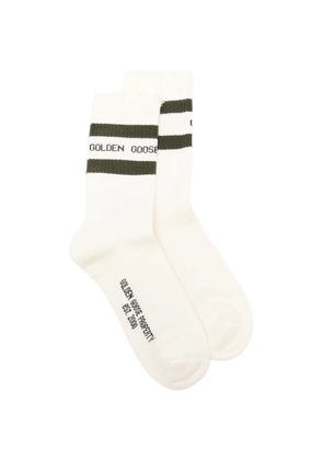 Golden Goose ribbed-knit striped-detailing socks - Neutrals