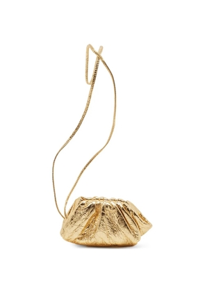 Bottega Veneta Pre-Owned The Pouch foil-leather coin purse - Gold