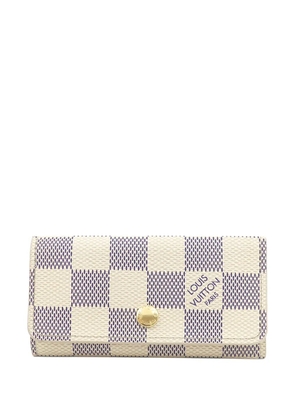 Louis Vuitton Pre-Owned 2015 Damier Azur 4 key holder - White
