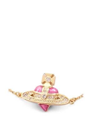 Vivienne Westwood Pre-Owned New Diamante Heart bracelet - Gold