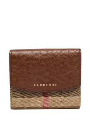 Burberry Pre-Owned House Check Luna wallet - Brown