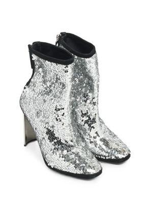 Giuseppe Zanotti Vintage sequinned ankle boots - Silver