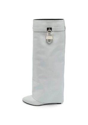 Givenchy Pre-Owned Shark Lock leather boots - Grey