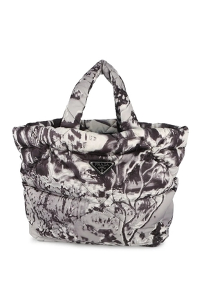 Prada Pre-Owned 2000-2013 Re Nylon Printed Padded tote bag - Grey