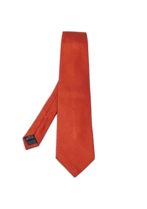 Ermenegildo Zegna Vintage jacquard silk tie - Orange