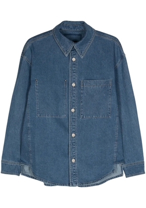Wooyoungmi floral-print denim shirt - Blue