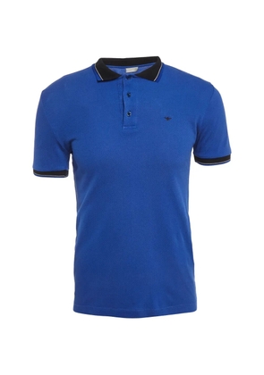 Christian Dior Pre-Owned pique-knit polo shirt - Blue
