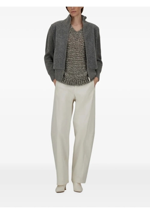 Herno Resort ribbed-knit cardigan - Grey