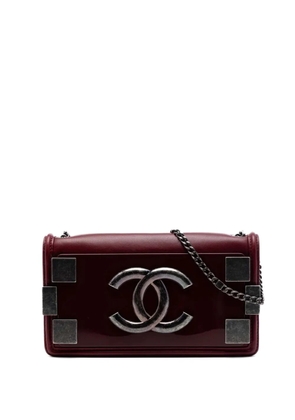 CHANEL Pre-Owned 2013-2014 Lambskin and Acrylic Boy Brick Horizontal Flap crossbody bag - Red