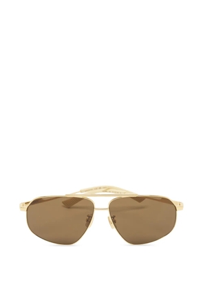 Bottega Veneta Pre-Owned pilot-frame sunglasses - Gold
