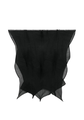 Pleats Please Issey Miyake asymmetric-design scarf - Black