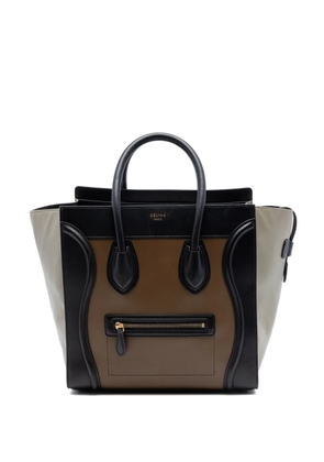 Celine Pre-Owned 2014 Mini Tricolor Calfskin Luggage tote bag - Brown