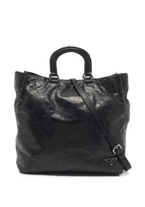 Prada Pre-Owned leather tote bag - Black