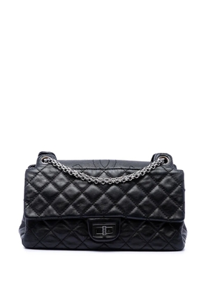 CHANEL Pre-Owned 2008-2009 Quilted Aged Calfskin Reissue 2.55 Double Flap 226 shoulder bag - Black
