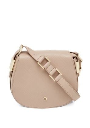 Aigner Vintage Vittoria leather shoulder bag - Neutrals
