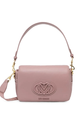 Love Moschino logo-plaque tote bag - Pink